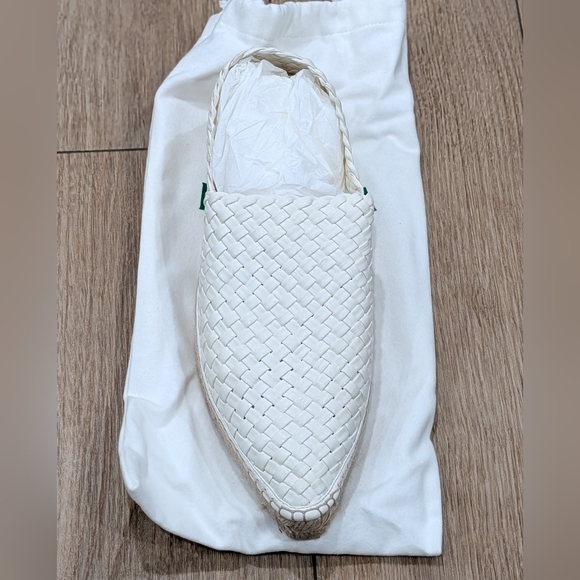 $1295 Mens BOTTEGA VENETA Intrecciato Leather Espadrilles White 45 US 12 - Picture 2 of 10